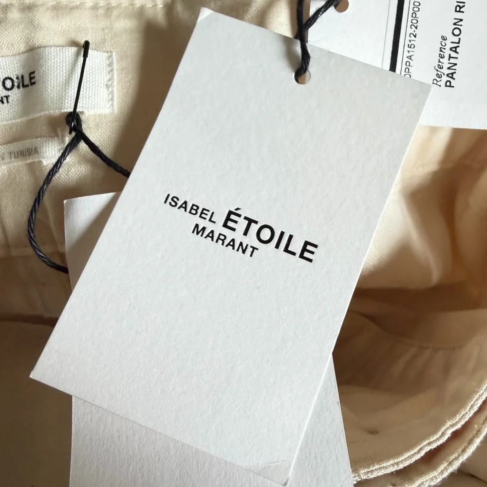 New! Isabel Marant Etoile Rinny high waist paper bag trousers pants 41268